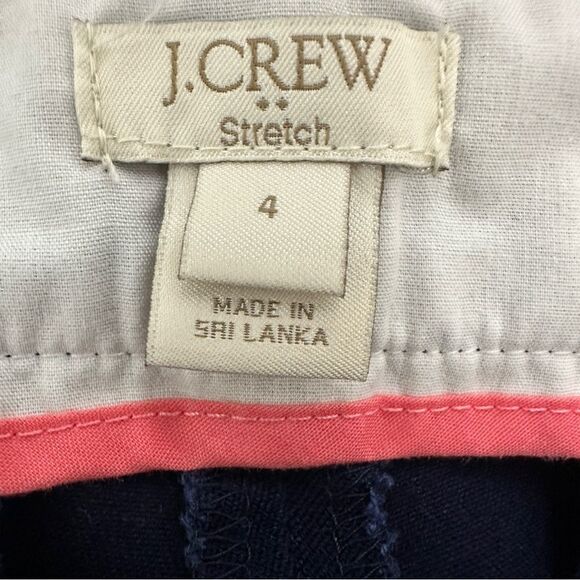 JCrew denim cropped skinny pants zipper on side size 4 - Picture 4 of 7